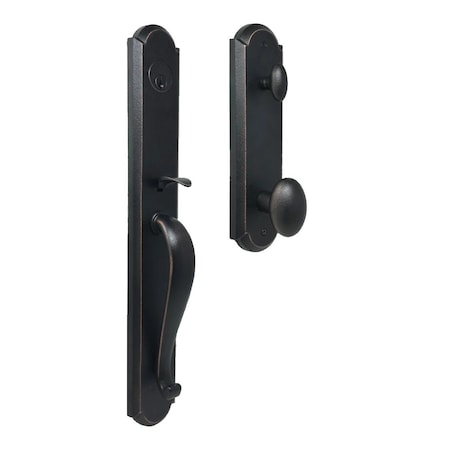 Weslock Residential Handlesets Single Cylinder Handleset Reversible Oil Rubbed Bronze 07680-1M1SL2D