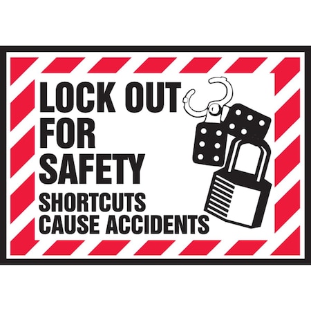 Accuform LOCKOUT TAGOUT SAFETY LABELS 3 LLKT501XVE