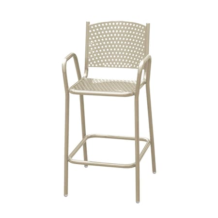 Leisure Craft 42" Tall Bar Height Perforated Chair, Beige C2-PERF-BEIGE