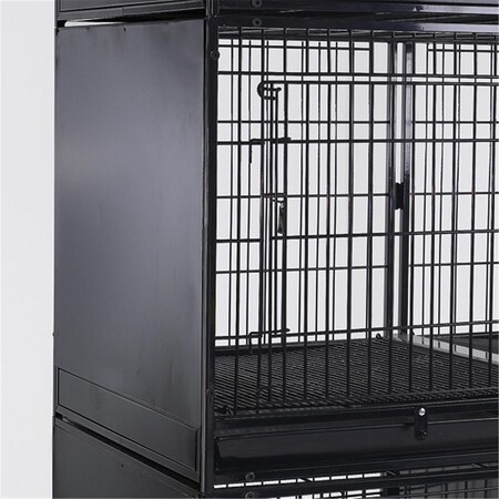 Petedge Modular Cage Side Panels 2/Set Black S ZW993 17