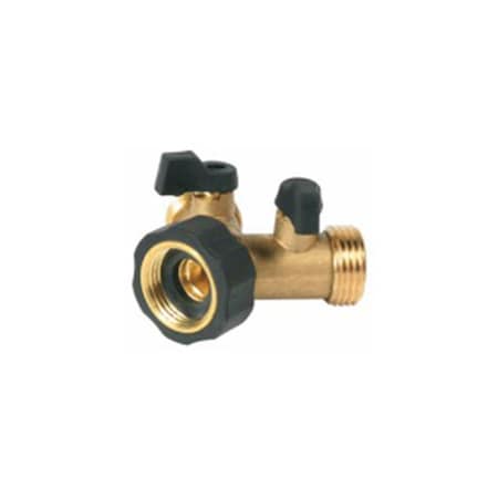 Light House Beauty Manufacturing Inc 20123 Y Hose Shut Off Valve, Brass LI2630635