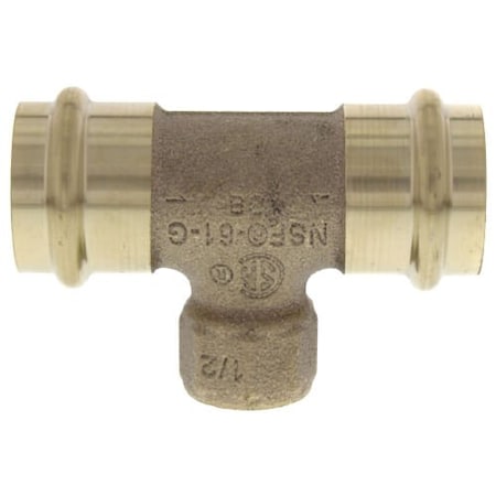 Viega ProPress tee P1 1 P2 1 FPT 0.5 bronze 79760