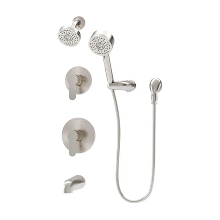 Symmons Identity HydroMersion Double Handle Tub and Shower Diverter Trim Kit (Valve Not Included) 6796STN15TRM