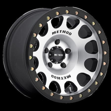 Method Race Wheels MR105, BEADLOCK WHEEL, 17X9.0, 3.5IN B/S, -38MM O/S, 5X5.00 BP, MACHIN MR10579050338B