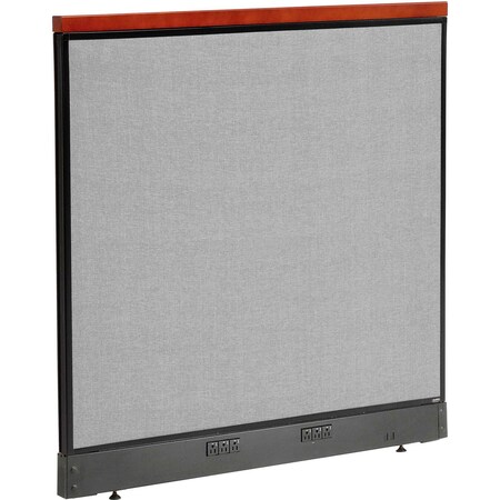 Global Industrial Interion Deluxe Electric Office Partition Panel, 48-1/4"W x 47-1/2"H, Gray 277552EGY