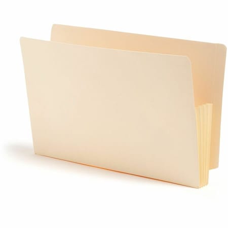Smead MANILA END TAB FILE POCKETS, 3.5in EXPANSION, LEGAL SIZE, MANILA, 10PK 76164