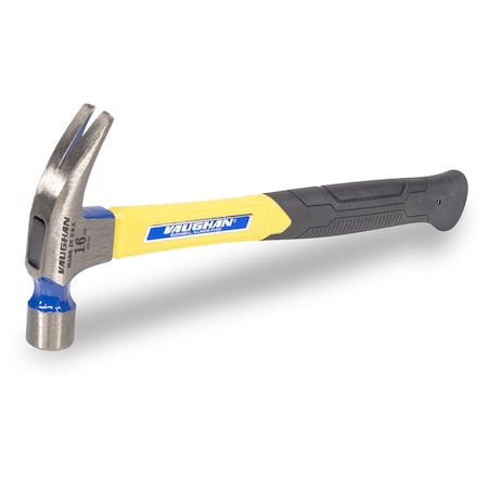 Vaughan 16 Oz. Smooth Face, Nail and Trim Hammer, Fiberglass Handle, Rip Claw Type, Model FS99 VN12410