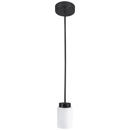 Westgate GLASS PENDANT WITH ROD 51in 12W 720LM C90 5CCT 27/30/35/40/50K, BK, 27K/30K/35K/40K/50K, Matt black LCFE-MCT5-BK