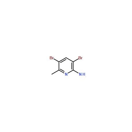 Ak Scientific 2-Amino-3, 5-dibromo-6-methylpyridine (25g), CAS 91872-10-5 V1390-25g
