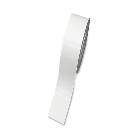 Magna Visual Magnetic Strip RolL x 1in x 50ft, White MR50-81P