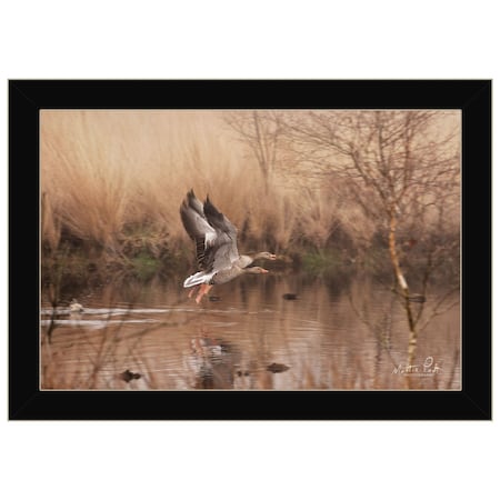 Homeroots Fly Away 3 Black Framed Print Wall Art 415897