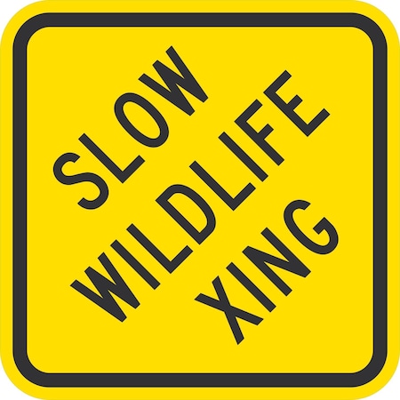 Lyle Slow Wildlife Xing, 12x12, Engineer Grade, Yellow G-1983-EG_12x12