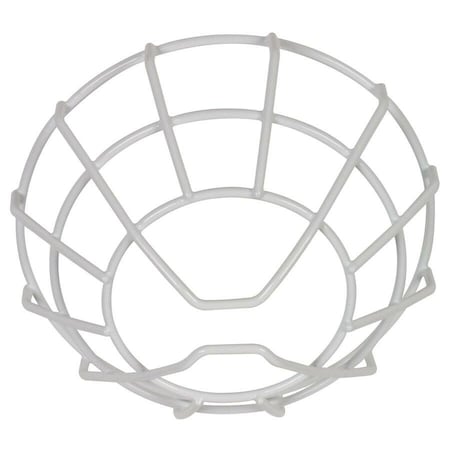 Safety Technology International Wire Cage, Steel, Surface Mount, 8 1/4 in W x 8 1/4 in H x 3 1/2 in D, White STI-9711