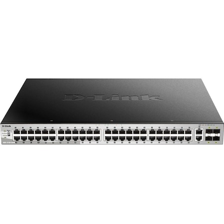 D-Link 54-PORTS TOTAL LAYER 3 STACKABLE MANAGED SWITCH WITH 48 X 1GB PORTS , 2 X 10GB P DGS-3130-54PS