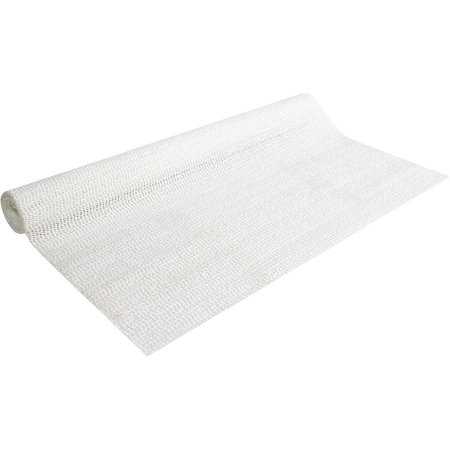Con-Tact Brand 20'' x 5 Ft. White Beaded Grip Non-Adhesive Shelf Liner 05F-C6F52-01