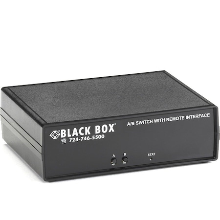 Black Box BLACK BOX CAT6 A/B Switch - Latching RJ45 Remote Control, Dry Contact - - Manual - TAA Compliant SW1040A