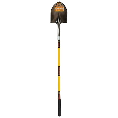 Structron S700 SpringFlex Shovel, 14 ga Steel Blade, Fiberglass Handle 49730