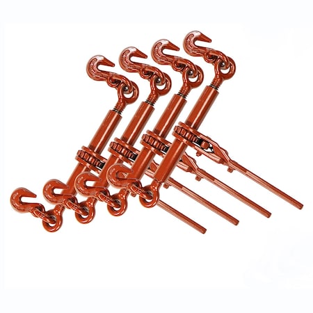 Mytee Products Ratchet Load Binder Columbus McKinnon 5/16 - 3/8 in 7,100 Lbs G70-80 US, 4PK CBRS-CM48360x4