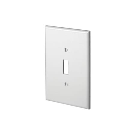 Leviton Wall Plate, Toggle, White, Plastic 88101