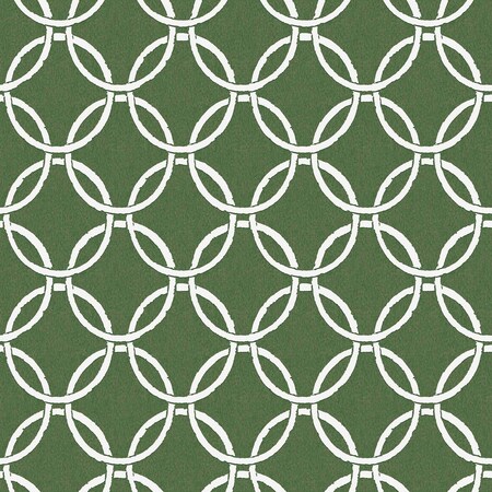 Chesapeake Quelala Green Ring Ogee Wallpaper 3122-11004