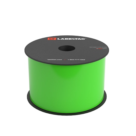 Labeltac LabelTac 4 and Pro Model Label Supply 3in x 150ft, Hi-Vis Green LT322