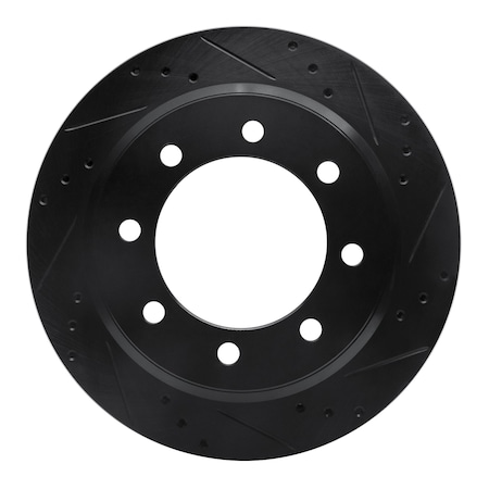 Dynamic Friction Co DFC Brake Rotor - Drilled and Slotted - Black 633-54208R