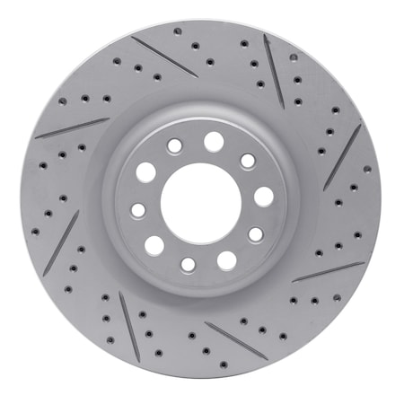 Dynamic Friction Co DFC Geoperformance Rotor - Drilled and Slotted 830-16013R