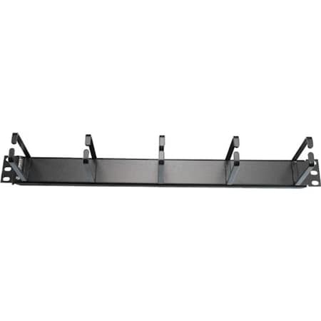 Ortronics CABLE MGMT PANEL HORIZONTAL 1U, 1.7"H X 3.5"D WITH 5 RINGS 60400131