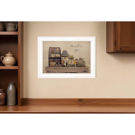 Homeroots Homemade is Best White Framed Print Kitchen Wall Art 406721