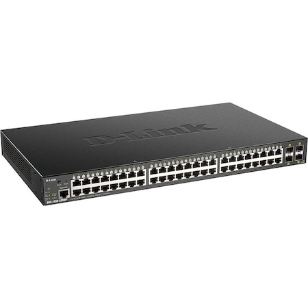 D-Link 52-PORT SMART MANAGED GIGABIT POE SWITCH WITH 10-GIGAB DGS-1250-52XMP-6KV