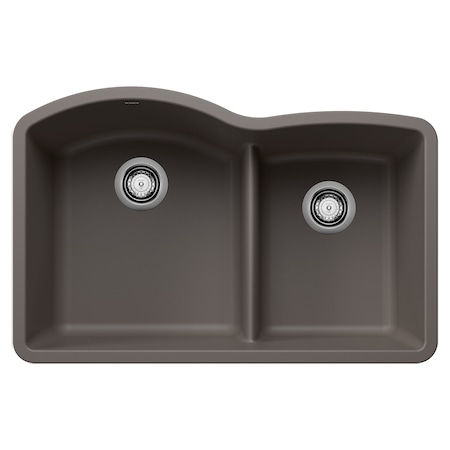 Blanco Diamond 1-3/4 Low Divide, Volcano Grey 443102