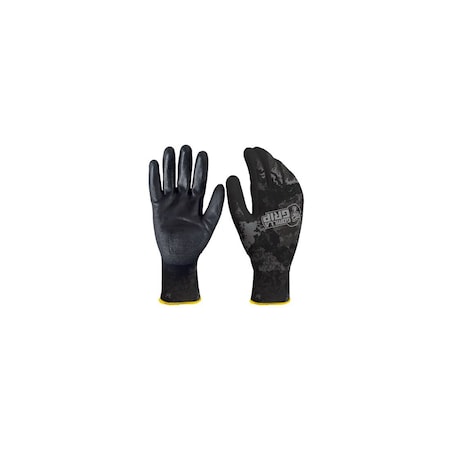 Gorilla Grip Dipped Gloves One Size Fits All Nylon Tac Black Black 25067-26