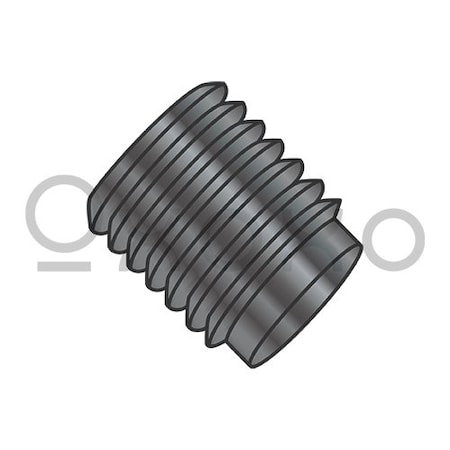 Oxoxo 1/4-28X3/8 Fine Thread Socket Set Screw Half Dog Point Plain, 100PK 171094