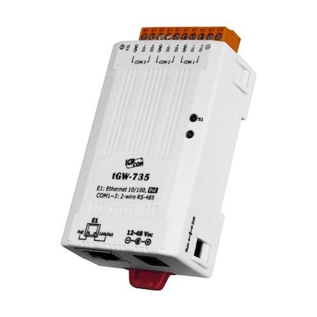 Icp Das ICP DAS tGW-735i - Modbus TCP to RTU / ASCII gateway, 3 RS 485 ports, with 4KV protection tGW735i