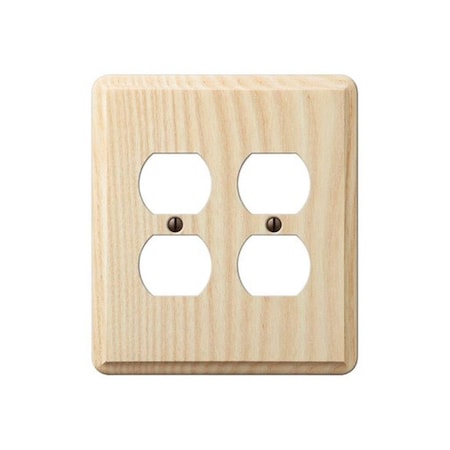 Amerelle 401DD 2 Duplex Outlet Contemporary Wall Plate Ash 3500857