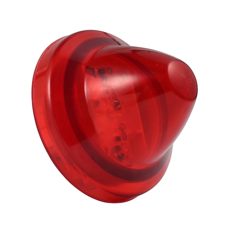 Grote Marker Lamp, 2-1/2 In, Beehive, LED, Red 47222