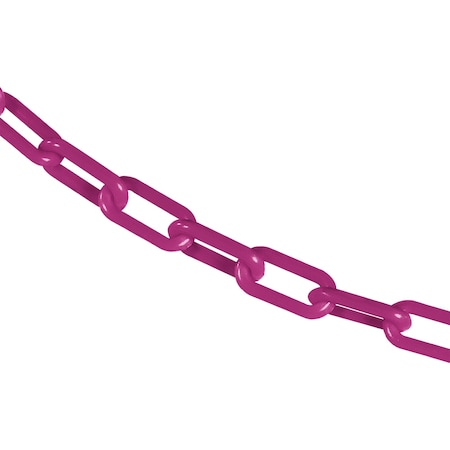 Mr. Chain 1.5" x 300' Magenta Plastic Safety Chain 30018-300