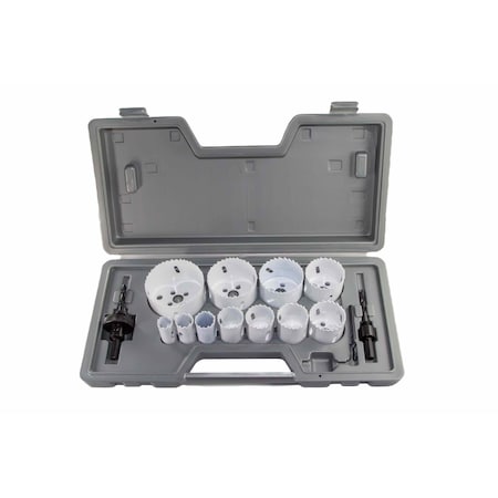 Drill America 14 Piece Industrial Maintenance Bimetal Hole Saw Kit DMS04-9114
