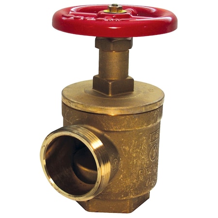 Dixon Brass Angle Hose, Valve, 2-1/2" AV251