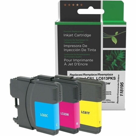 Clover Imaging Group Imaging Remanufactured Cyan, Magenta, Yellow Ink Cartridges 118195