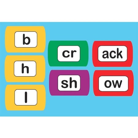 Ashley Productions Die-Cut Magnetic Foam Word Chunking, 100 Pieces Per Set, 300PK 40007