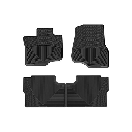 Weathertech Black, Front and Rear All Weather Floor Mats W345-W586