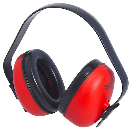 Radians Def-Guard Over-the-Head Ear Muffs, Red DF0310HC
