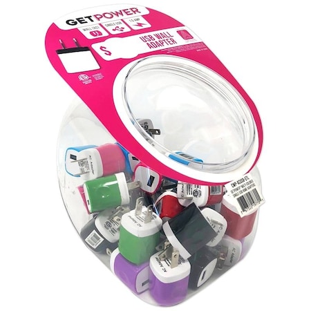 Getpower Adapter Usb/Ac Bowl 30Pc CWP-USBBOWL-EAC