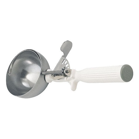 Vollrath Disher, 3 1/8 in Bowl W, #6 Scoop 47139