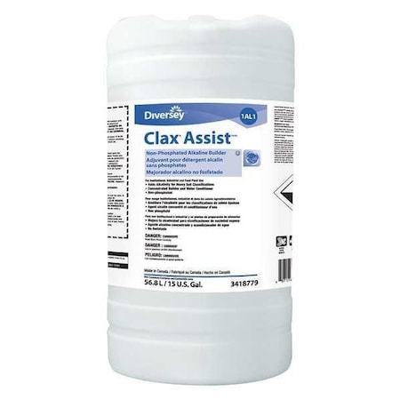 Diversey Laundry Detergent Booster, Drum, 15 gal 93418779
