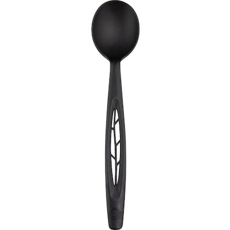 Stalk Market CPLA Compostable Heavy Weight 6.5 in. Spoon, Black, 1000PK CPLA-003-B