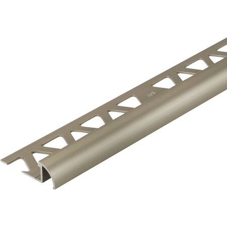 M-D Building Products Building Products 3/8'' x 96'' Pewter Aluminum Bullnose 31373