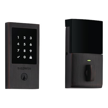 Baldwin Baldwin Z-Wave Minneapolis Touchscreen Deadbolt with Schlage C Keyway Venetian Bronze Finish 8225112ZW