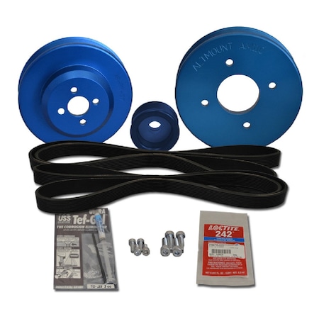 Balmar Yanmar Pulley Kit f/4JH, 4JHE, -TE, -HTE, -DTE 48-YSP-4JH-F